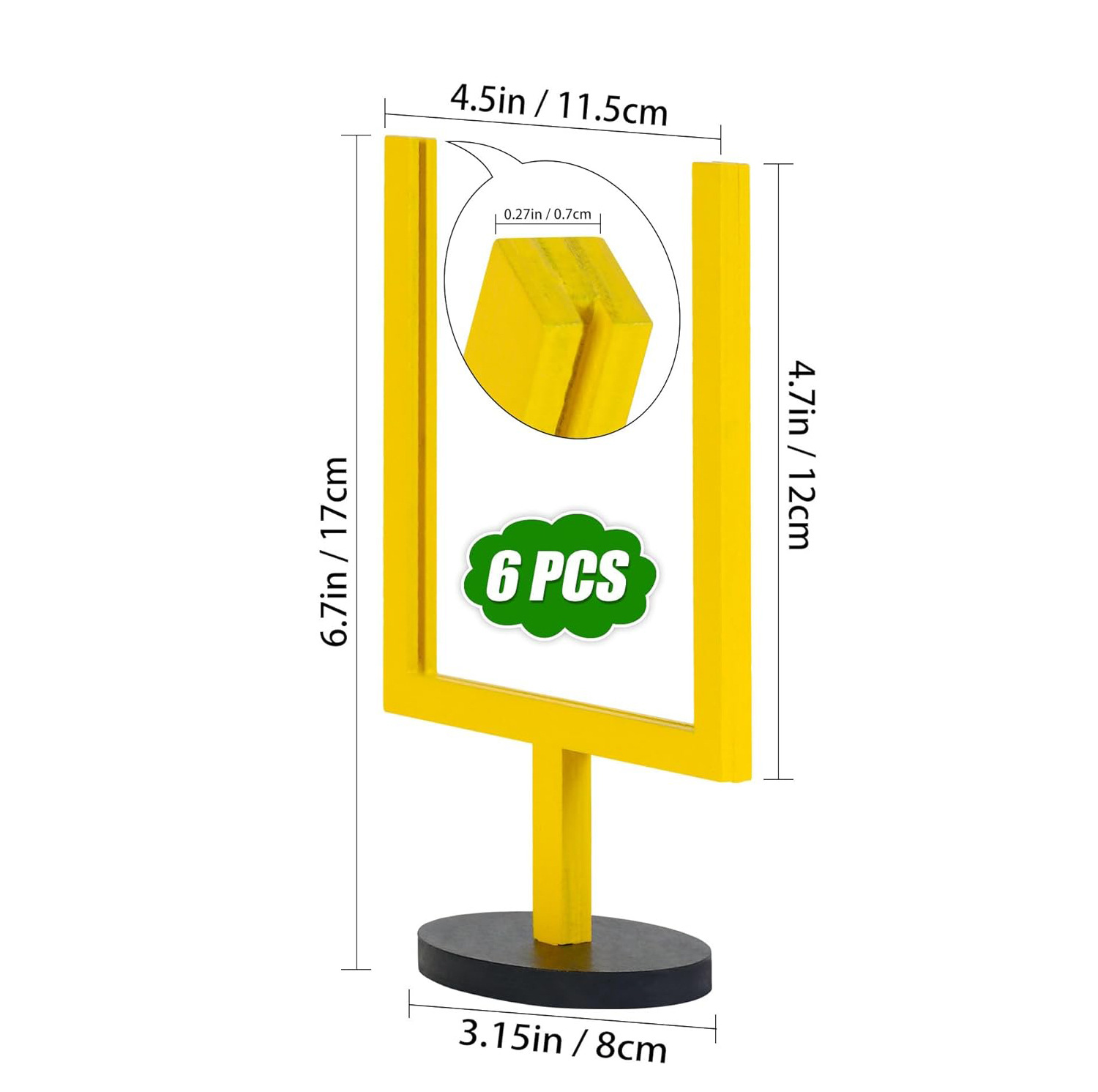 6 Pcs Football Goalpost Table Decoration Sets